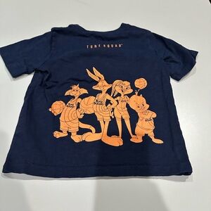 GAP Warner Brothers T-Shirt Space Jam A New Legacy Navy Blue.  Size 5  Like New!